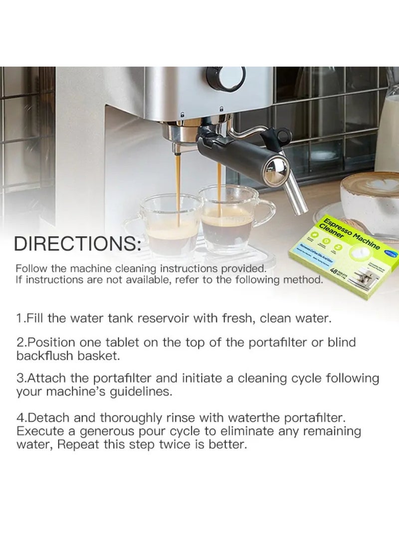 APPTRIN 16 قطعة منظف ماكينة الإسبريسو أقراص تنظيف ماكينة القهوة تزيل زيوت القهوة والروائح تنعش ماكينة الإسبريسو أقراص تنظيف ماكينة الإسبريسو أقراص إزالة زيوت القهوة - Image 4