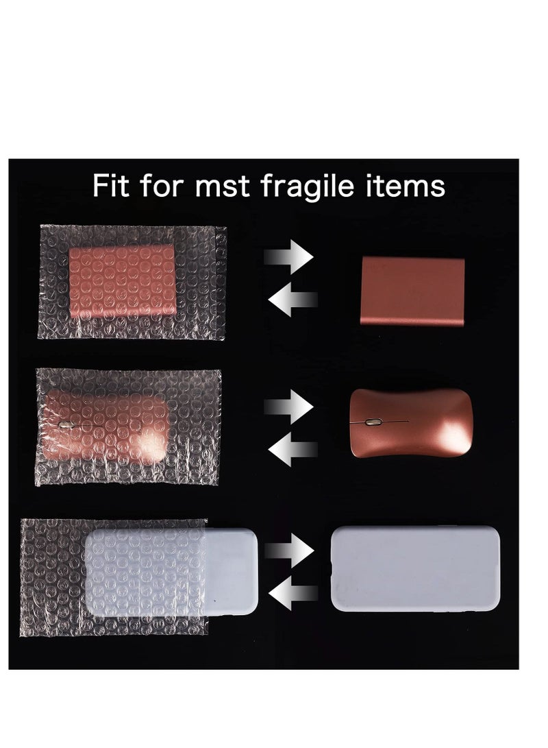 Y&D Clear Bubble Out Bag and Pouches, Protective Pouch Double Walled Cushioning Bags Thickening Shockproof Foam for Shipping, Storage Moving 50 Pcs  - Image 4