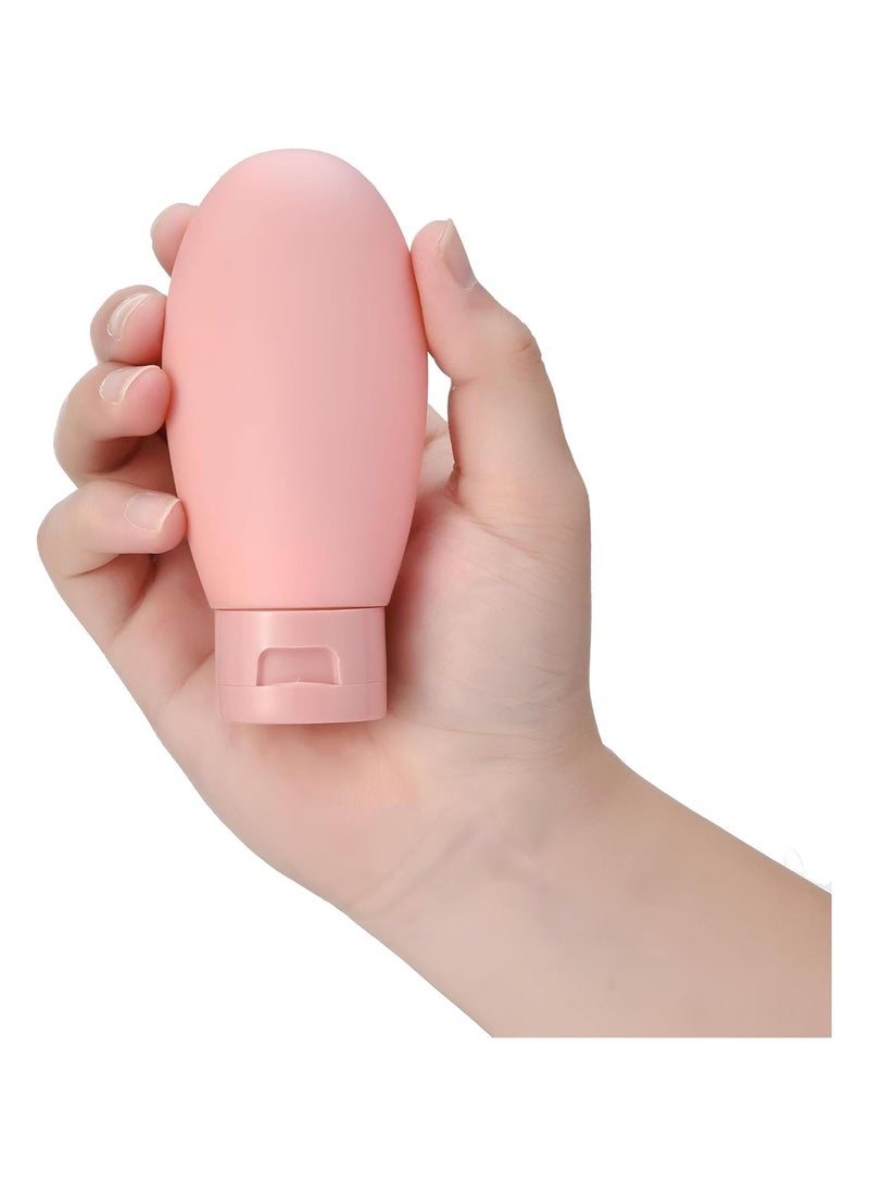 Set of 3 Travel Bottles  Small Mini Empty Plastic Squeeze Bottles Leak-proof Travel Container, Portable Travel Container for Shampoo Toiletries Lotion Conditioner - Image 3