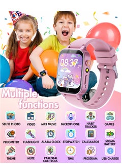 Generic Smart Watch for 4-12 Year-old Kids, Comes with Video, Camera, Music Player Functions and 26 Games (Pink)  - Image 2