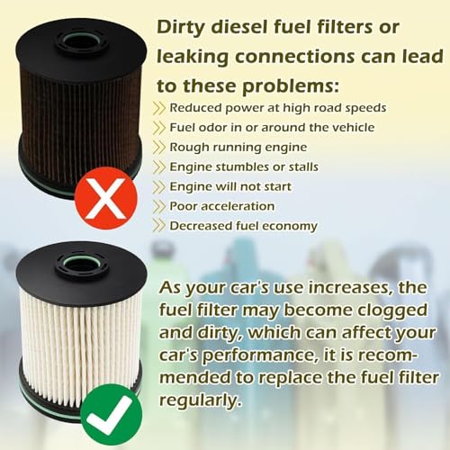 DHAZIR TP1015 Fuel Filter Kit Fit for Chevrolet GMC TP-1015 TP1015 23304096 49243 Pro Fuel Filter Kit Gaskets,2 PACK - Image 3