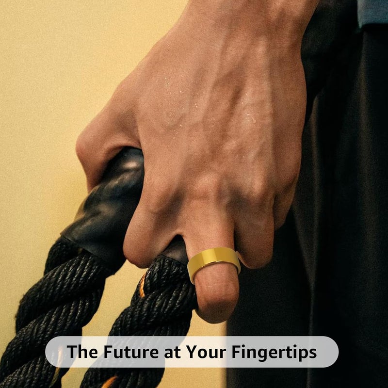 حلقة للرجال والنساء مراقبة النوم تتبع الصحة واللياقة البدنية لا اشتراك في التطبيق 7+ أنشطة متوفرة 7+ أيام عمر البطارية Android و iOS متوافق - Image 2