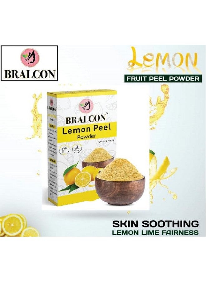 BRALCON Organic Lemon Peel Powder -100g | Citrus Limon | 100% Pure & Natural Lemon Peel Powder for face, Skin Whitening | Face Pack Glowing skin|Face Cleanser - Image 2