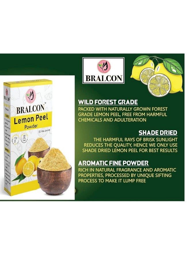 BRALCON Organic Lemon Peel Powder -100g | Citrus Limon | 100% Pure & Natural Lemon Peel Powder for face, Skin Whitening | Face Pack Glowing skin|Face Cleanser - Image 5