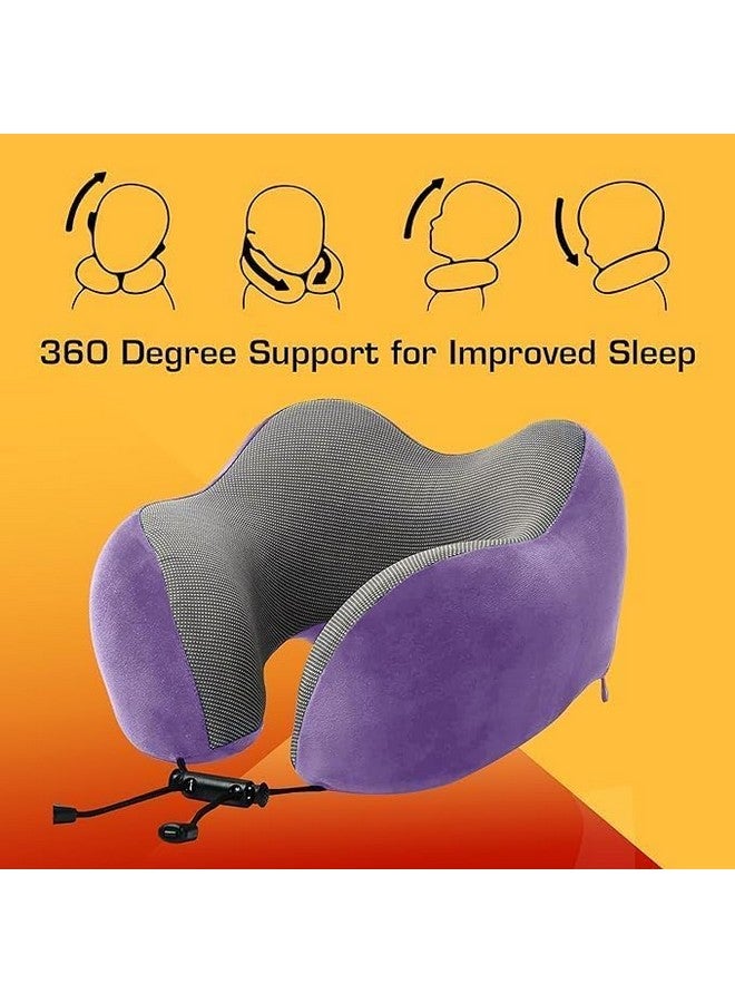 BigPlayer Memory Foam Travel Neck Support Rest Pillow - Soft Lightweight, Comfortable & Breathable Washable Cover, Versatile Comfort for Travel in Plan | Flight| Car| Airplane - Image 3
