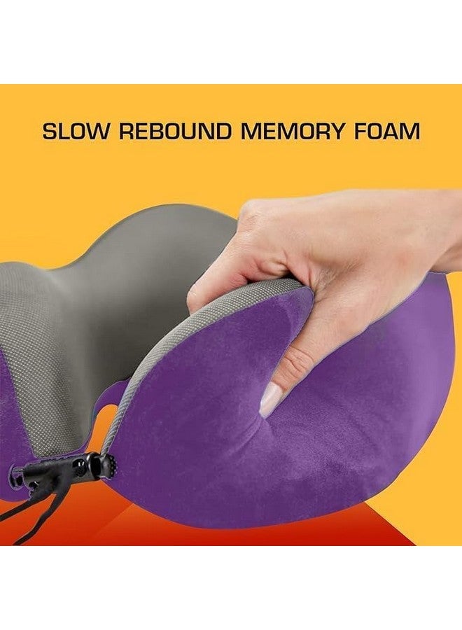 BigPlayer Memory Foam Travel Neck Support Rest Pillow - Soft Lightweight, Comfortable & Breathable Washable Cover, Versatile Comfort for Travel in Plan | Flight| Car| Airplane - Image 2