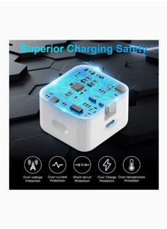 Generic 20W USB-C Power Adapter For iPhone 15 Pro max/15 Pro/15 plus/15/14 Pro Max/13 Pro Max/14/13/iPad  white  - Image 3