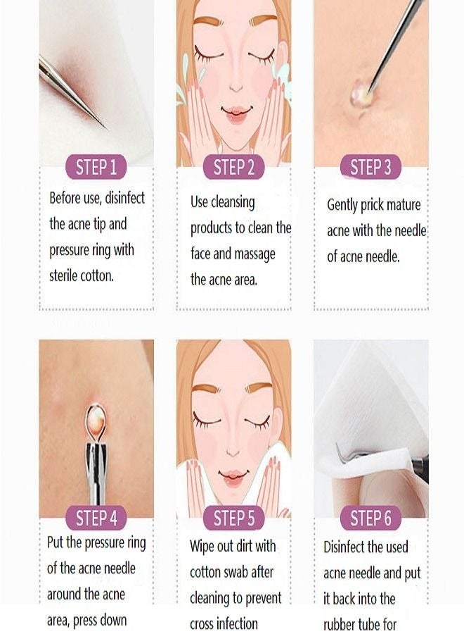 أوشن 4 قطع رؤوس مزدوجة إبرة بلاك هيد ريموفر روز جولد - Image 2