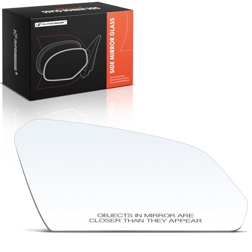 A-Premium APremium Right Passenger Side Heated Mirror Glass with Backing Plate Compatible with Hyundai Sonata 2015 2016 2017 2018 2019 Exterior Side View Convex Mirror - Image 1