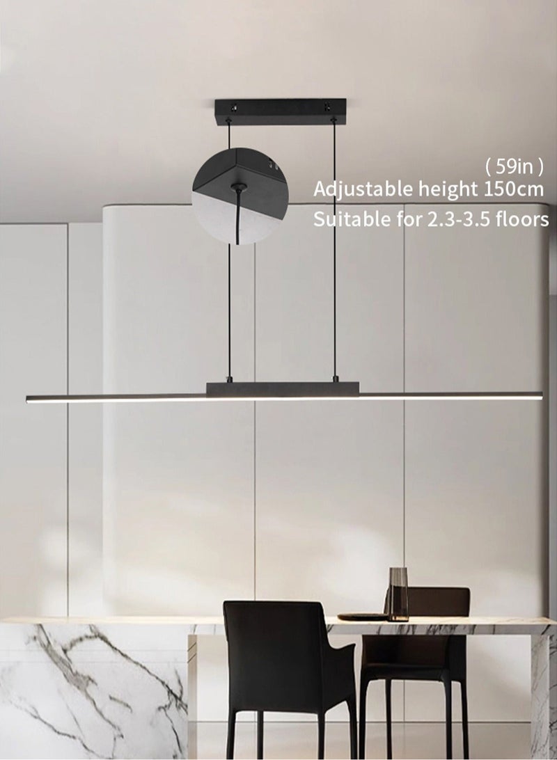 LOOPITYS 100CM - Three color temperature - Modern luxury - Restaurant pendant light, bedroom pendant light, 150cm height adjustable,chandelier - Image 5
