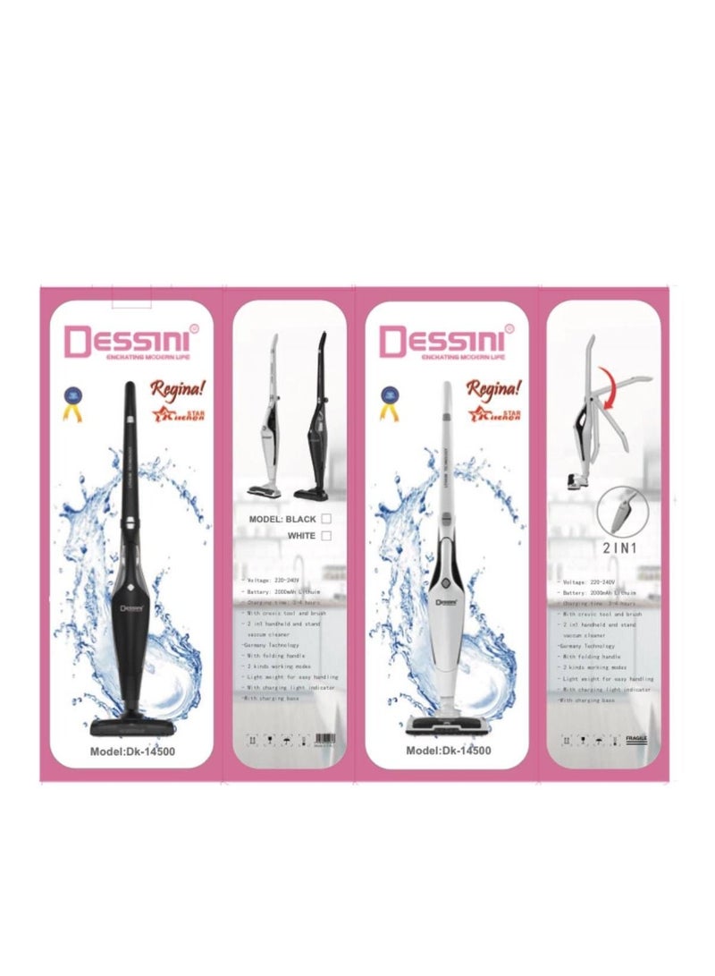Dessini Regina 2 In 1 Vacuum cleaner DK-14500 Black - Image 2