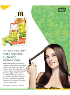 VAADI HERBALS Vaadi Herbals Hair fall and Damage Control Amla Shikakai Shampoo, 350ml (Pack of 3)  - Image 4