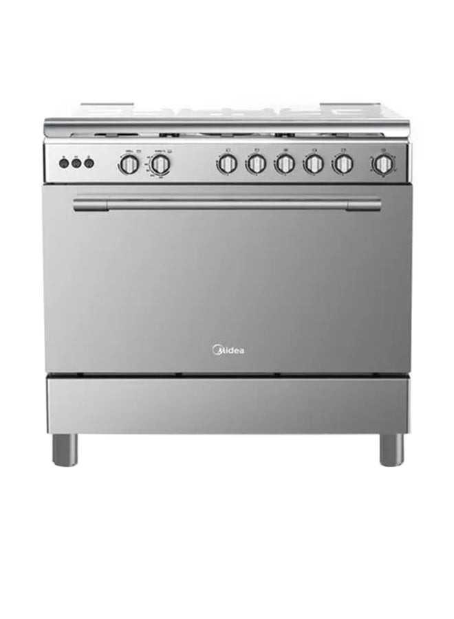 Gas Cooker - 5 Burner - 90x60 Cm 36LMGSG022 Stainless Steel
