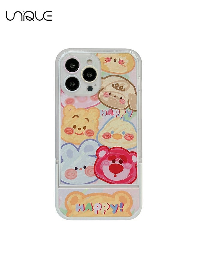 يونيك متوافق مع حافظات ايفون 14 برو ماكس ، وحافظات الهاتف الرمزية للكتابة على الجدران الحيوانية ، وحافظات الهاتف المخفية - حافظات هاتف أنيقة وبسيطة - TPU Drop Protection - Image 1