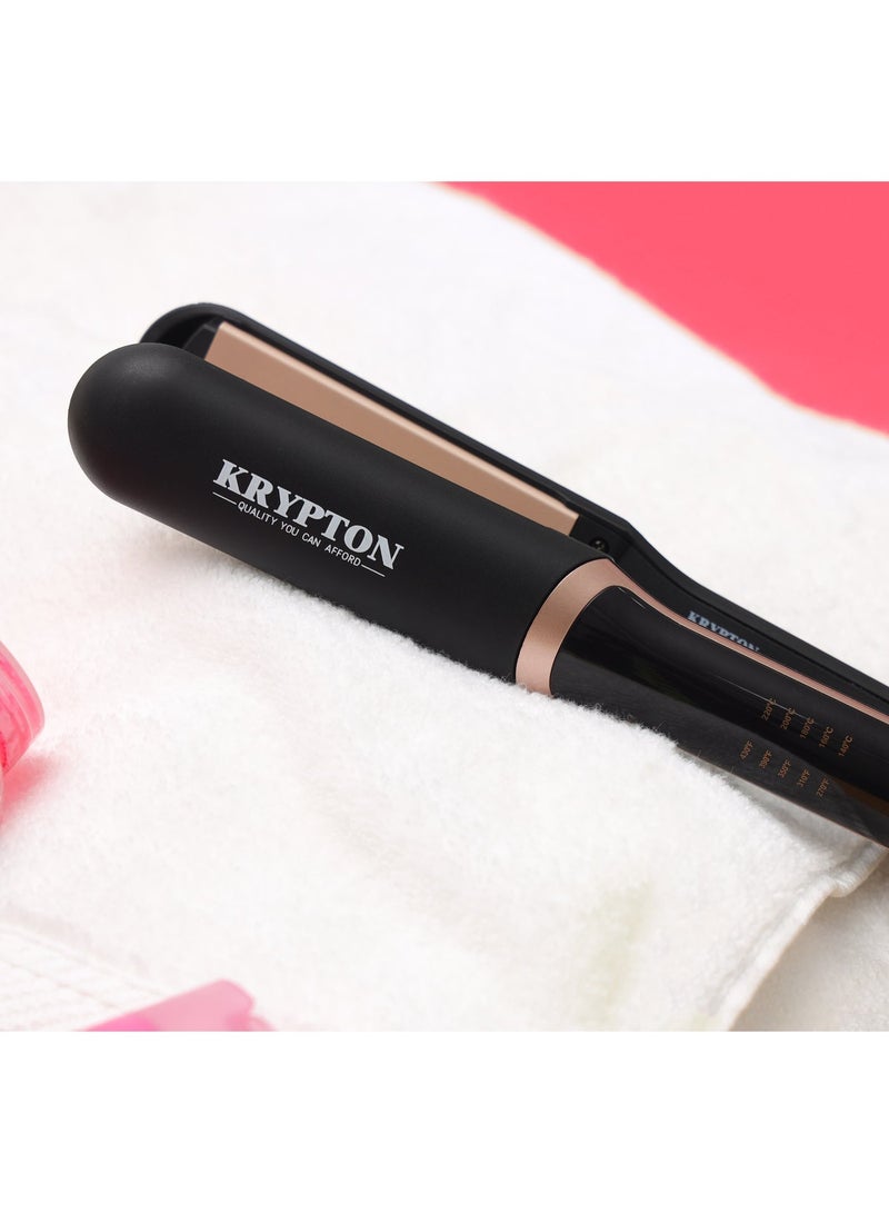 KRYPTON Hair Straightener KNH6314 | Ceramic Heat Plates, 5 Temperature Levels (146–220°C), PTC Heating, 360° Swivel Cord | Fast Styling | 2-Year Warranty Multicolour - Image 5