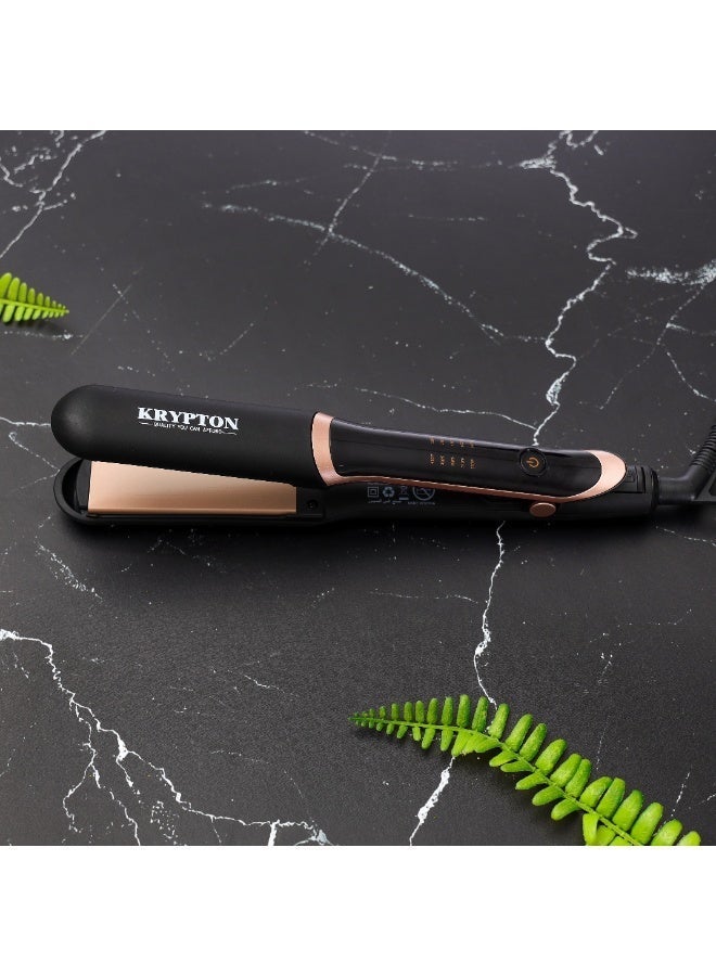 KRYPTON Hair Straightener KNH6314 | Ceramic Heat Plates, 5 Temperature Levels (146–220°C), PTC Heating, 360° Swivel Cord | Fast Styling | 2-Year Warranty Multicolour - Image 3