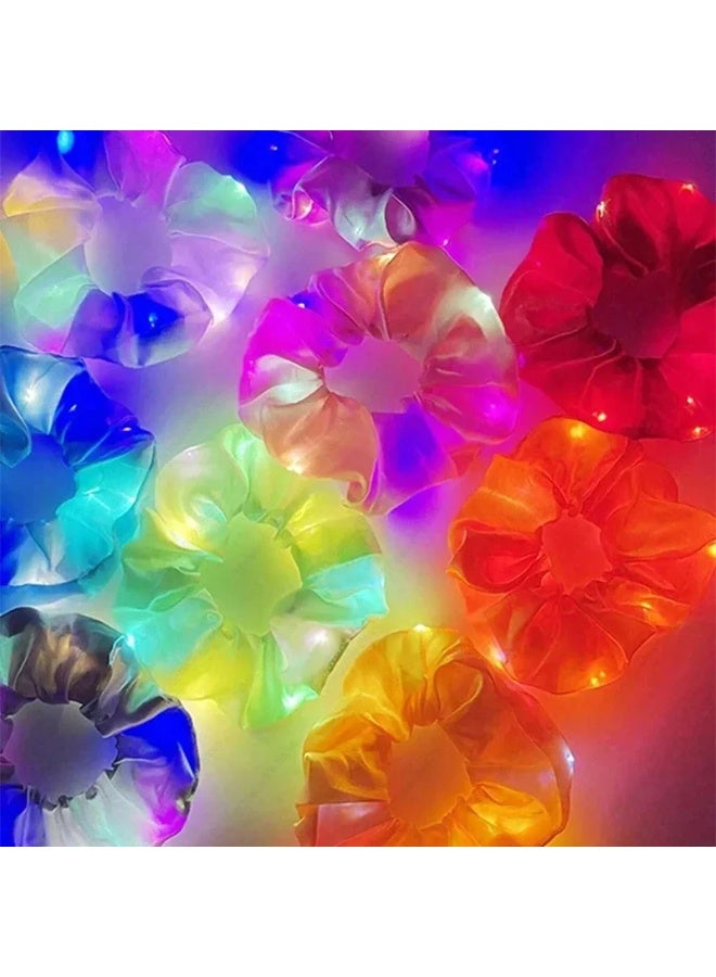 20 قطعة ربطات شعر مضيئة LED، مطاطية متوهجة للنساء والفتيات مستلزمات الحفلات - Image 2