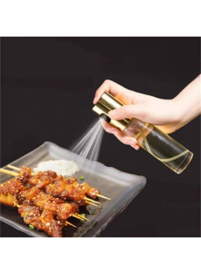 100ml Oil Sprayer Bottle for Cooking – Stainless Steel Olive Oil Mister – Gold or Silver - Image 4