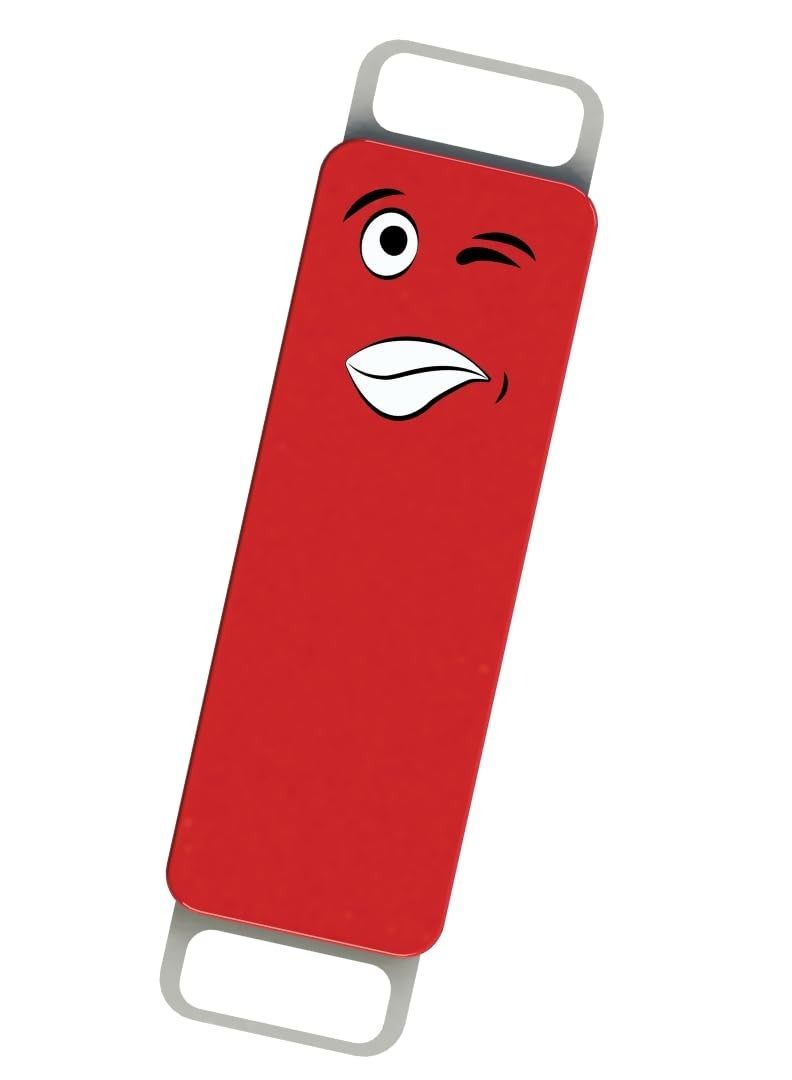 Blix Queaky - STEM Toy, Best Gift Toy for Kids, smiley toy with sound (Red) - Image 1