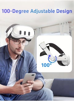 LEOKOR Head Strap with Battery for Meta Quest 3s,10000mAh Battery with RGB Light,Extend 6-8Hours Playtime,Adjustable Elite Strap for VR Oculus Quest 3 Enhanced Comfort Support & Balance in VR  - Image 2