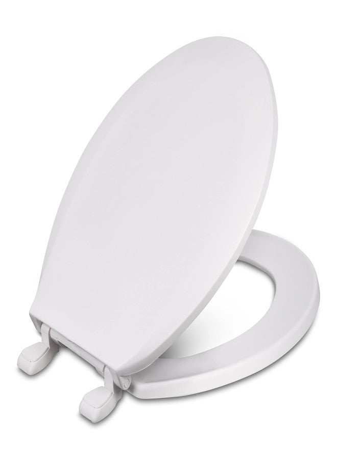Centoco 1200-301 Round Plastic Toilet Seat, Standard Economy Model, Light Weight Residential, Crane White (Cotton/Bright) - Image 1