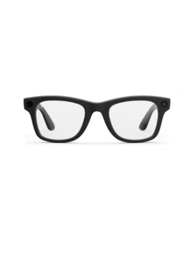 ميتا RAY-BAN Wayfarer (Gen 2) Matte Black Frame Clear Lens Standard High Bridge Matte Black Clear Standard Size S53 Matte Black Clear - Image 2
