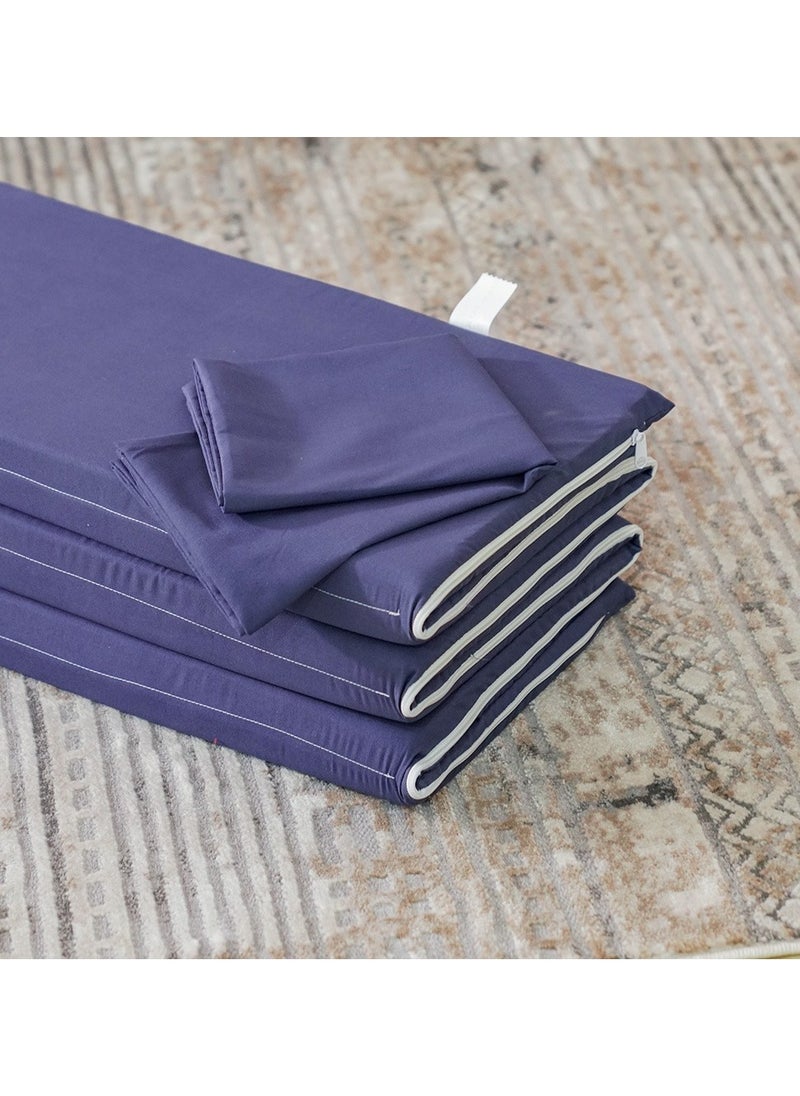 DANUBE HOME Flexible Single Foam Six Fold Travel Mattress With Pillowcase Guest And Travel Camp Foam Mattress Hand Carry Mattress Single Mattress For Baby 3 Cm  - Image 3