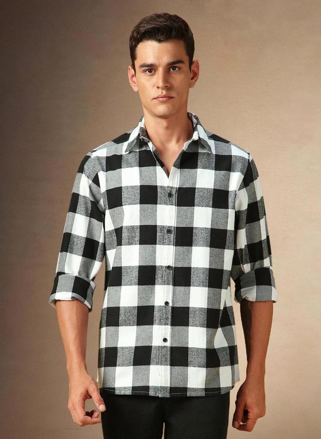 دينيس لينغو قميص كاروهات بأكمام طويلة من ستايلي - Image 2