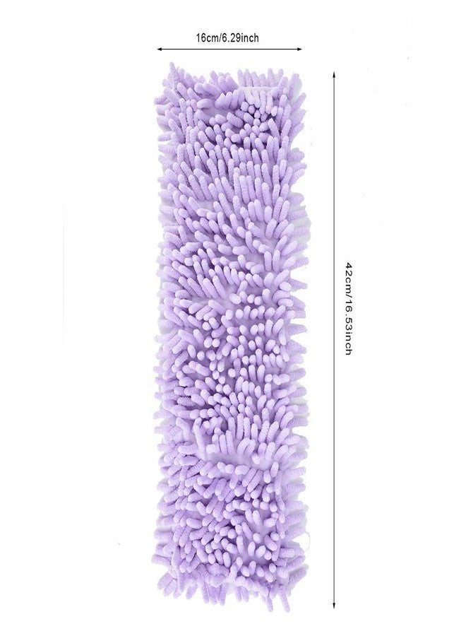 Jerliflyer Mops for Floor Cleaning,Wet Dry Cleaning Mop with Extra Chenille Lined Dust Premium Microfiber Washable Replacement Heads Hardwoods Commercial Spaces(Purple) - Image 3