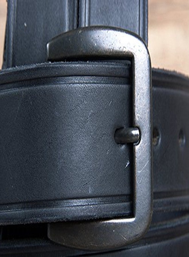 3D 1 1/2" Black Men's Western Basic Belt (38) - Image 5