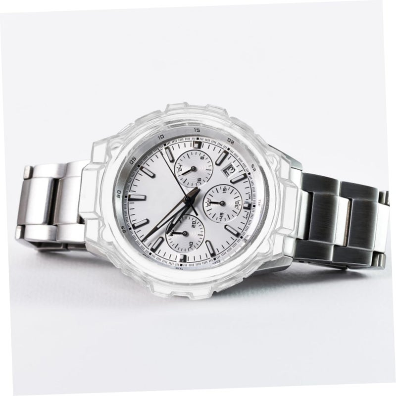 White TPU Bracelet Protector Case Full Coverage Bumper Cover Scratch Resistant - Image 5
