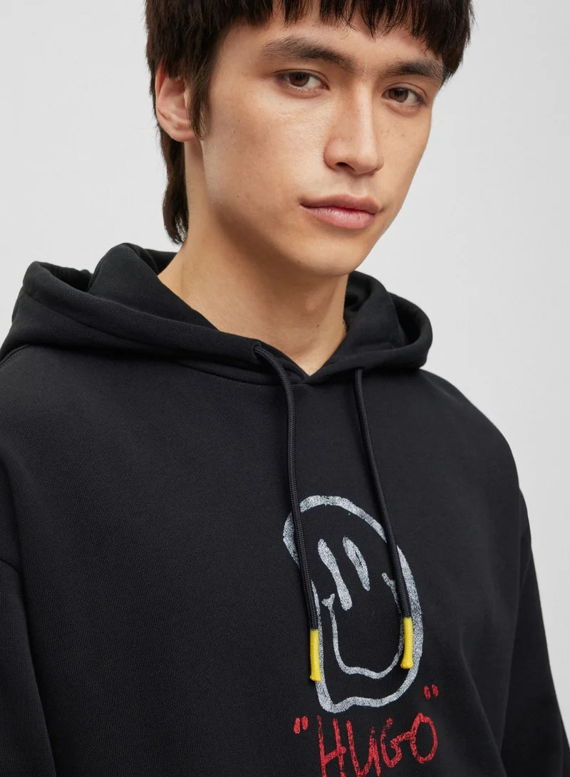 HUGO Logo Long Sleeves Hoodie