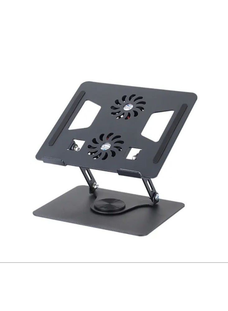 Terabyte Laptop Stand, Adjustable Cooling Pad, 360 Degree Rotation, Aluminum Cooler Stand for Desk, Multi-Angle Compatible with MacBook Air Pro, All Notebooks 10-15.6" - Image 1