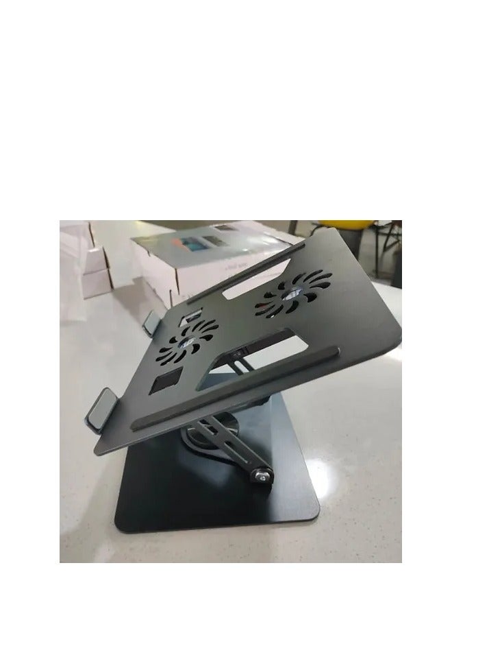 Terabyte Laptop Stand, Adjustable Cooling Pad, 360 Degree Rotation, Aluminum Cooler Stand for Desk, Multi-Angle Compatible with MacBook Air Pro, All Notebooks 10-15.6" - Image 3