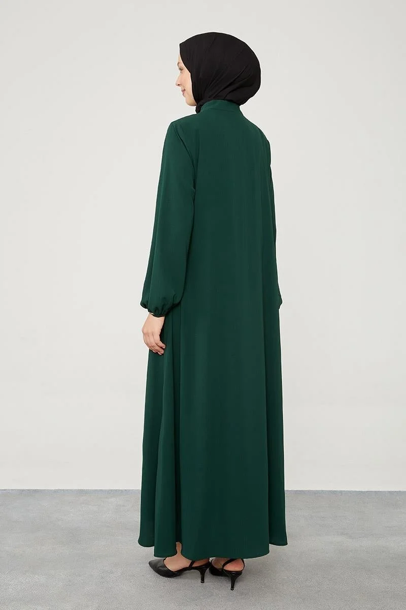 Levidor  Emerald Bird Eye Detail Abaya for Women | Best Price UAE