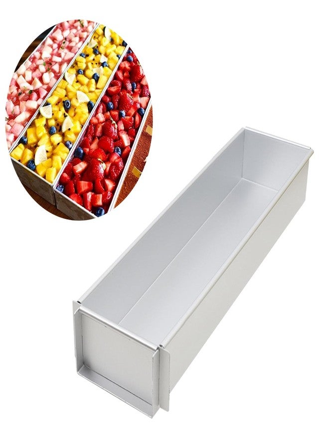 Leefasy Aluminum Cheesecake Pan Rectangular Cake Pan Brownie Cake Baking Maker for Cheesecake, movable frame - Image 2