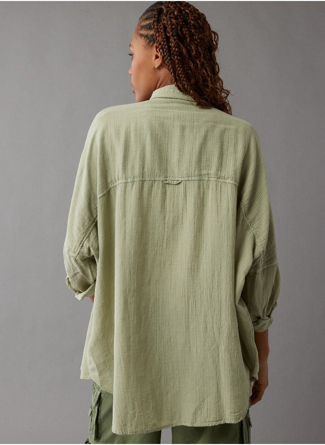 American Eagle - AE Go Big Oversized Shirt - Image 1