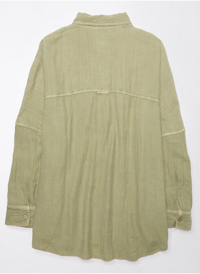 American Eagle - AE Go Big Oversized Shirt - Image 1