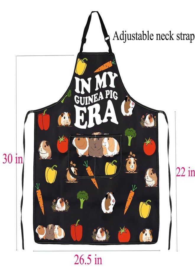 BNQL Guinea Pig Apron Guinea Pig Lovers Gifts Cute Guinea Pig Gifts In My Guinea Pig Era Gardening Baking Apron With Pockets - Image 2
