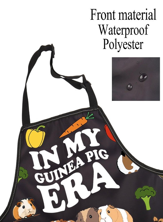 BNQL Guinea Pig Apron Guinea Pig Lovers Gifts Cute Guinea Pig Gifts In My Guinea Pig Era Gardening Baking Apron With Pockets - Image 3