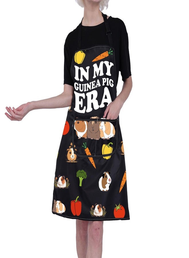 BNQL Guinea Pig Apron Guinea Pig Lovers Gifts Cute Guinea Pig Gifts In My Guinea Pig Era Gardening Baking Apron With Pockets - Image 4