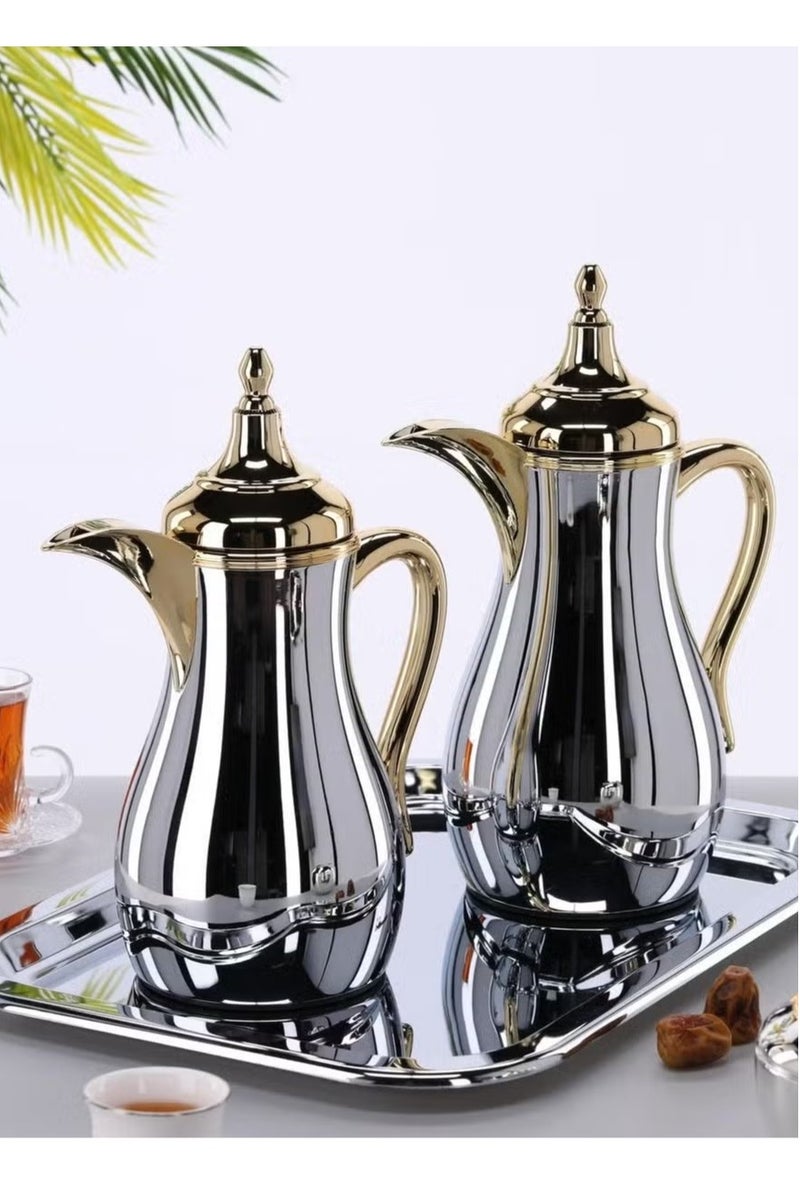 طقم ترامس احداهما للشاي والاخر دلة قهوة - Image 2