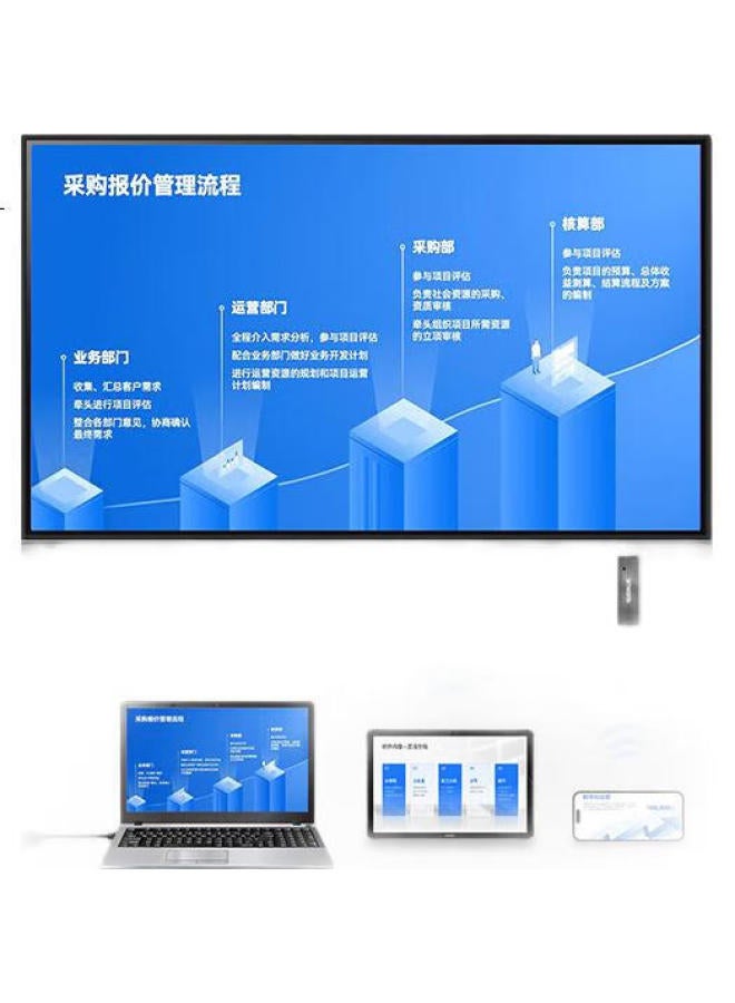 Skyworth Wireless Screen Mirroring Device, High-Definition Enterprise-Grade For Office Meetings, Home Use, Smart Screen Mirroring For Mobile Phones, Laptops, Monitors, Projectors, Tablets, Hdmi One-Click Smart Screen Mirroring Device Gdwbz3-Dg - Image 3