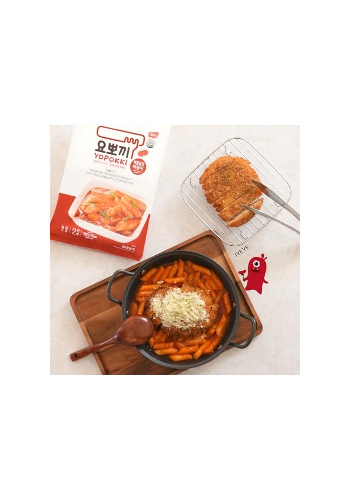 Yopokki Instant Tteokbokki Pack Sweet Mild Spicy Pack of 2 Korean Street food with sweet and moderately spicy sauce Topokki Rice Cake  Quick  Easy to Prepare - Image 5