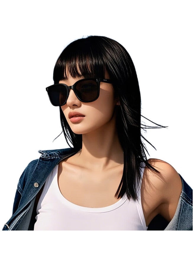 PARZIN (Parzin) Sunglasses Men Fan Chengcheng Same Style Couple Black Ultra-D Frame Sunscreen Driving Sunglasses Women Trendy Gift 7817 - Image 2
