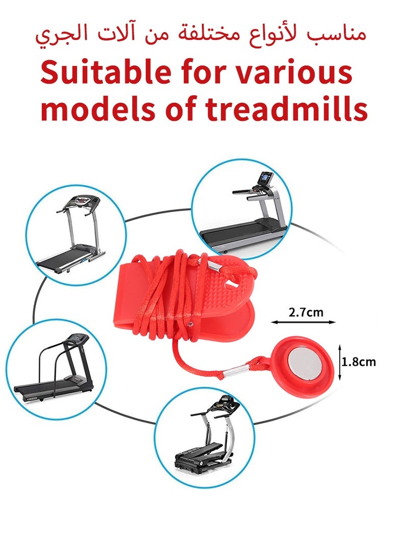 DPTER Universal Treadmill Magnet Safety Key, Magnetic Safety Switch Round Treadmill Replacement Key for Most Treadmills & Running Machines Emergency Stop Accessories 5.8x2.7x1.8cm - Image 3