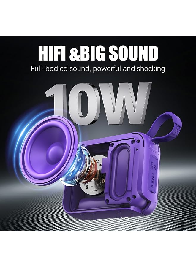 erorex Bluetooth Speaker Wireless Speaker With Bluetooth 5.3 True Stereo Pairing 24 Hour Battery Life Compact And Portable For Travel Hiking Beach And Outdoor Fun  - Image 2