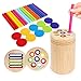 ROOCHKD Wooden Sorting Toy Montessori Color Shape Sorter Class Activity Toddlers Fine Motor Game for Colors and Shapes Recognition Birthday New Year Valentines Gifts for 25 Year Old Boys and Girls - Image 2
