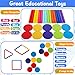 ROOCHKD Wooden Sorting Toy Montessori Color Shape Sorter Class Activity Toddlers Fine Motor Game for Colors and Shapes Recognition Birthday New Year Valentines Gifts for 25 Year Old Boys and Girls - Image 4