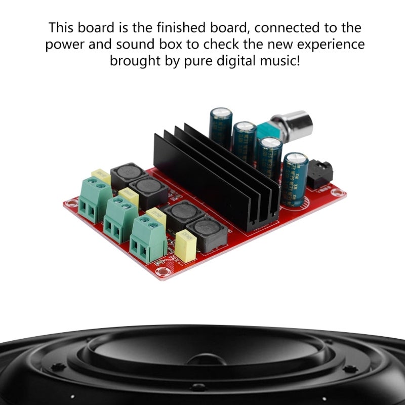 Double Channel Power Amplifier Board 100Wx2 Digital Amplifier Module - TI TPA3116D2 Core Bridge Connection Technology - High Power Pure Digital Audio Board for 12-24V DIY Speaker Systems - Image 5